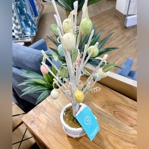 Martha Stewart Easter Decorative Tree with Speckled Pastel Ornaments Spring NWT